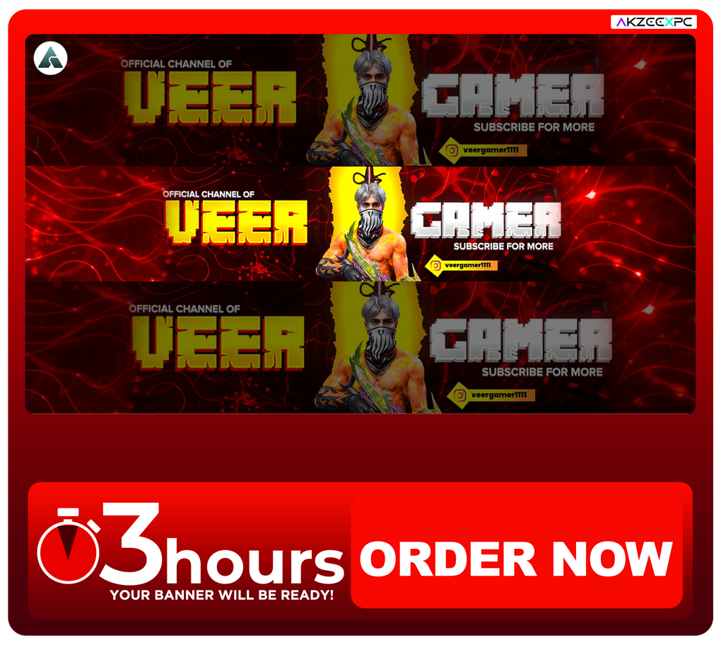 Red Theme Special Gaming Banner !